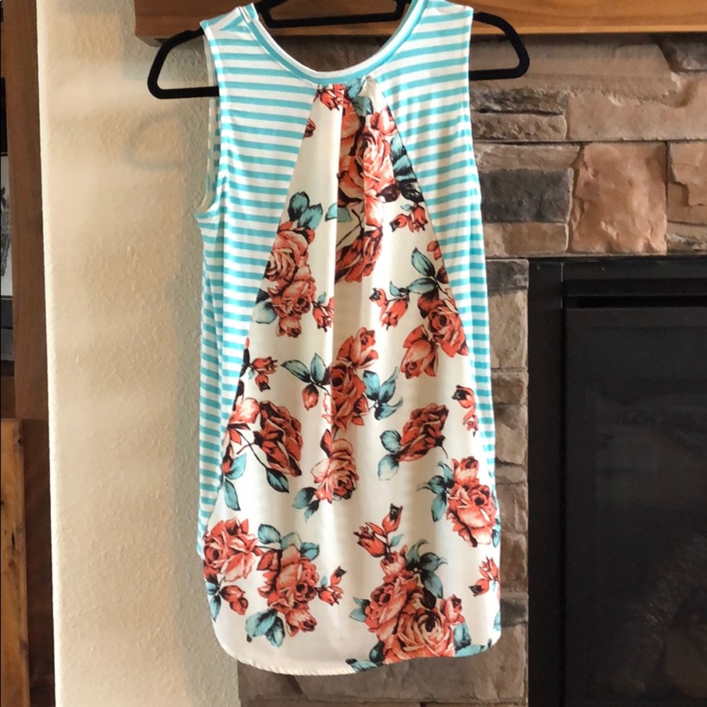 Semi-sheer Back Tank